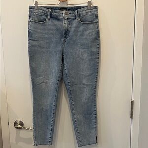 Talbots Light Blue Cropped Slim Straight Jeans